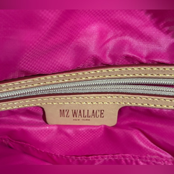 NWOT MZ Wallace Small Sutton Deluxe in Fuschia Pink with Sequins - Picture 4 of 6